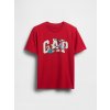 GAP Detské tričko s logom Červená S Červená Červená GAP Detské tričko s logom Červená S Červená Červená