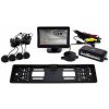 AMiO Asistenty parkovania TFT01 4,3” s kamerou CAM-402 LED v podložke pod ŠPZ, 4-senzorové AMiO Asistenty parkovania TFT01 4,3” s kamerou CAM-402 LED v podložke pod ŠPZ, 4-senzorové