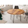Bighome - Okrúhly jedálenský stôl MAKASSAR 120 cm - prírodná Bighome - Okrúhly jedálenský stôl MAKASSAR 120 cm - prírodná