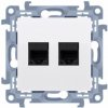 Dátová 2-zásuvka KONTAKT SIMON 10 2xRJ45 cat.5e biela C52.01/11 Dátová 2-zásuvka KONTAKT SIMON 10 2xRJ45 cat.5e biela C52.01/11