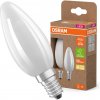 2x LED žiarovka B35 sviečka E14 2,2W = 40W 470lm 2700K teplá biela 330° 214lm/W CLASSIC ENERGY EFFICIENCY Osram 2x LED žiarovka B35 sviečka E14 2,2W = 40W 470lm 2700K teplá biela 330° 214lm/W CLASSIC ENERGY EFFICIENCY Osram