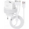 SADA rýchla nabíjačka USB-C 66W s káblom 3v1 QC2 QC3 VOOC WARP APPLE 2.4A SADA rýchla nabíjačka USB-C 66W s káblom 3v1 QC2 QC3 VOOC WARP APPLE 2.4A