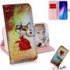 Peňaženkové kožené puzdro Colored Drawing na Xiaomi Redmi Note 8 - Líška Peňaženkové kožené puzdro Colored Drawing na Xiaomi Redmi Note 8 - Líška