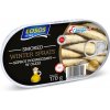 Łosoś Ustka Údené zimné šproty v oleji 170 g Łosoś Ustka Údené zimné šproty v oleji 170 g