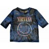 Nirvana Tričko Pastel Happy Face Ladies Blue XS Nirvana Tričko Pastel Happy Face Ladies Blue XS