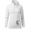 Bicykel na výšku - Mikina dámská Cape s kapucí - 2XL ( Biela ) Bicykel na výšku - Mikina dámská Cape s kapucí - 2XL ( Biela )