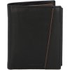 Pánska kožená peňaženka čierno/hnedá - Delami Elain čierna