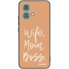 Picasee silikónový čierny obal pre Motorola Edge 40 Neo - Boss Mama Picasee silikónový čierny obal pre Motorola Edge 40 Neo - Boss Mama