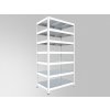 Kovový regál do technickej miestnosti Biedrax 60 x 120 x 270 cm, biely - 7 políc pozink Kovový regál do technickej miestnosti Biedrax 60 x 120 x 270 cm, biely - 7 políc pozink
