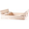 Woody Pieskovisko natur s krytom 2 lavice 121 x 121 x 32,5 cm (102110305) Woody Pieskovisko natur s krytom 2 lavice 121 x 121 x 32,5 cm (102110305)