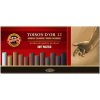 KOH-I-NOOR Toison Soft pastels sada suchých pastelov browns12 ks KOH-I-NOOR Toison Soft pastels sada suchých pastelov browns12 ks