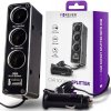 Forever Adaptér pre nabíjačky do auta 1-3 + USB, čierna