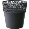 Prosperplast TREE kvetináč s čipkou 12 cm, antracit DTRE120 Prosperplast TREE kvetináč s čipkou 12 cm, antracit DTRE120