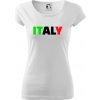 Italy Nápis - Dámske tričko Pure - 3XL ( Biela ) Italy Nápis - Dámske tričko Pure - 3XL ( Biela )