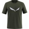 Salewa Solid Logo Dry M T-shirt dark olive