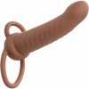 Calexotics - Maxx Thick Dual Penetrator 10 Vibrations Brown
