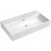 Obdĺžnikové nástenné umývadlo Sapho AQUATIC 80 cm biele Obdĺžnikové nástenné umývadlo Sapho AQUATIC 80 cm biele