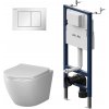 WC súprava s inštaláciou AM.PM Like IIS90201.LA1900 Tornado Rimless, s mäkkým dovieraním sedadla, mechanické splachovacie tlačidlo v bielej farbe WC súprava s inštaláciou AM.PM Like IIS90201.LA1900 Tornado Rimless, s mäkkým dovieraním sedadla, mechanické splachovacie tlačidlo v bielej farbe