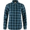 FjÄllrÄven Övik Flannel Shirt W Dark Navy-Indigo Blue