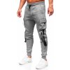 Sivé pánske teplákové jogger nohavice s cargo vreckami Bolf HSS020 Sivé pánske teplákové jogger nohavice s cargo vreckami Bolf HSS020