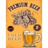 Ceduľa Premium Beer 30cm x 20cm Plechová tabuľa Ceduľa Premium Beer 30cm x 20cm Plechová tabuľa