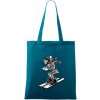 Ski kostra - Taška bavlnená - 42 x 38 cm ( Petrolejová ) Ski kostra - Taška bavlnená - 42 x 38 cm ( Petrolejová )