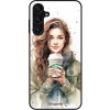Lesklé puzdro Exclusive iSaprio - Girl With Latte - Samsung Galaxy A25 5G Lesklé puzdro Exclusive iSaprio - Girl With Latte - Samsung Galaxy A25 5G