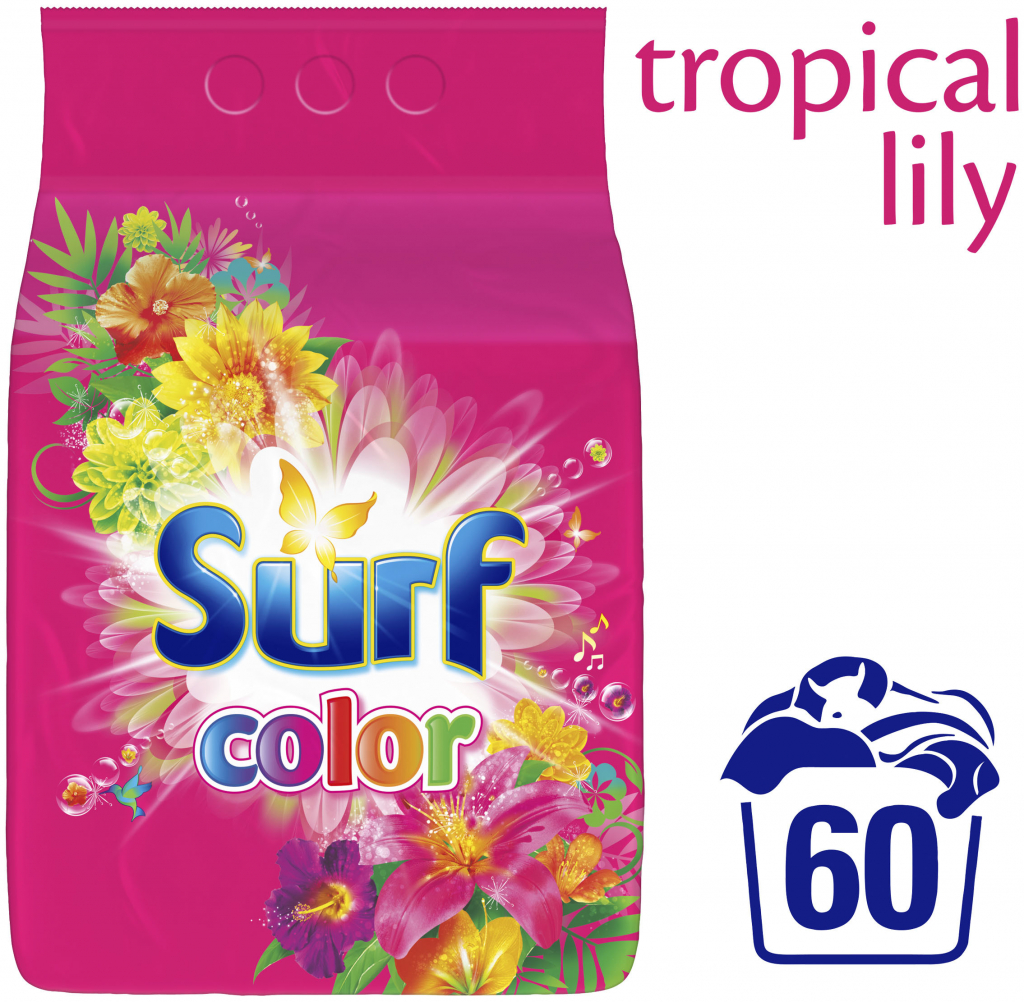 Surf Color Tropical Lily & Ylang Ylang prášok na pranie 60 PD 3,9 kg