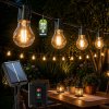 Solárna záhradná girlanda 20x LED dekoratívna žiarovka 7, 7m 2700K teplá LUMILED