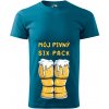 Handel tričko Môj pivný six-pack benzínovomodrá