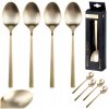 4x Zlaté lyžičky na čaj, kávu, dezerty, malé lyžičky, sada lyžičiek 4x Zlaté lyžičky na čaj, kávu, dezerty, malé lyžičky, sada lyžičiek