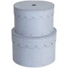 Svetlosivé kartónové úložné boxy s vekom v súprave 2 ks ø 26x17,5 cm Wilma – Bigso Box of Sweden Svetlosivé kartónové úložné boxy s vekom v súprave 2 ks ø 26x17,5 cm Wilma – Bigso Box of Sweden