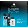 Adidas Ice Dive voda po holení 100 ml + Deodorant sprej 150 ml + sprchový gél 250 ml