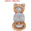 Bunda s kožušinkou Polar pre psa Nobleza S 25cm Farba: Sivá Bunda s kožušinkou Polar pre psa Nobleza S 25cm Farba: Sivá