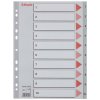 ESSELTE Register, plastový, A4, 1-10, ESSELTE, sivá ESSELTE Register, plastový, A4, 1-10, ESSELTE, sivá
