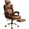 JAKS Kancelárska stolička hnedá eko koža Directo JAKS Kancelárska stolička hnedá eko koža Directo