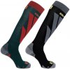Ponožky Salomon S/Access 2pack green/black M 19/20 Ponožky Salomon S/Access 2pack green/black M 19/20