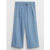 GAP Baby široké chambray nohavice Modrá 18-24M GAP Baby široké chambray nohavice Modrá 18-24M