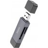 HOCO HB45 card reader 2in1 USB A + Type C 3.0 metal gray HOCO HB45 card reader 2in1 USB A + Type C 3.0 metal gray