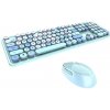 MOFII Sweet Bezdrôtová klávesnica a myš modrá
