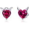 Olivie Russo strieborné náušnice anjel a diabol 2938