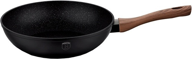 Berlingerhaus Panvica WOK s mramorovým povrchom EBONY Line Rosewood 28 cm