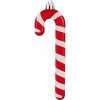 Dekorácia na vianočný stromček cukrová palica, červeno-biela, 4 ks Dekorácia na vianočný stromček cukrová palica, červeno-biela, 4 ks