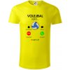 Volejbal volá - Tričko z organickej bavlny - 3XL ( Citrónová ) Volejbal volá - Tričko z organickej bavlny - 3XL ( Citrónová )