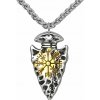 Prívesok z chirurgickej ocele Hrot šípu Vegvísir Dual Tone - včetně řetízku 3mm/ 50 cm Prívesok z chirurgickej ocele Hrot šípu Vegvísir Dual Tone - včetně řetízku 3mm/ 50 cm