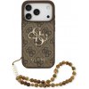 Guess PU 4G Metal Logo Strap kryt pre iPhone 17 Pro, hnedý 57983126976 Guess PU 4G Metal Logo Strap kryt pre iPhone 17 Pro, hnedý 57983126976