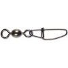 Black Cat karabinka s Obratlíkom Cross Lock Swivel veľ.1 55 kg 5 ks