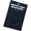 Nash Obratlík s kroužkem Micro Rig Ring Swivel 10 ks