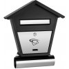 Poštová schránka domček LUX4 - čierno-biela Poštová schránka domček LUX4 - čierno-biela