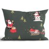 MKLozkoviny.sk Vianočná bavlnená obliečka na vankúš Renforcé 40 × 60 cm – Polárny sen zelené- - MKLozkoviny.sk Vianočná bavlnená obliečka na vankúš Renforcé 40 × 60 cm – Polárny sen zelené- -